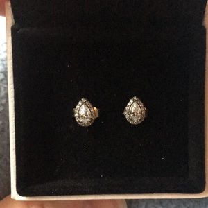 Pandora small teardrop stud earrings